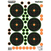 Champion Targets VisiColor Adhesive Targets 25-Yard Small Bore Circle 5PK