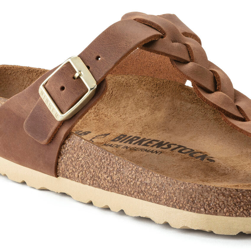 Birkenstock Gizeh Oiled Leather - Cognac