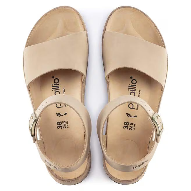 Birkenstock Glenda Nubuck Leather Women's Sandals - Sandcastle