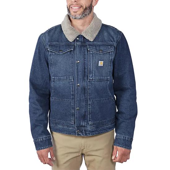 Carhartt Relaxed Fit Denim Sherpa-Lined Jacket