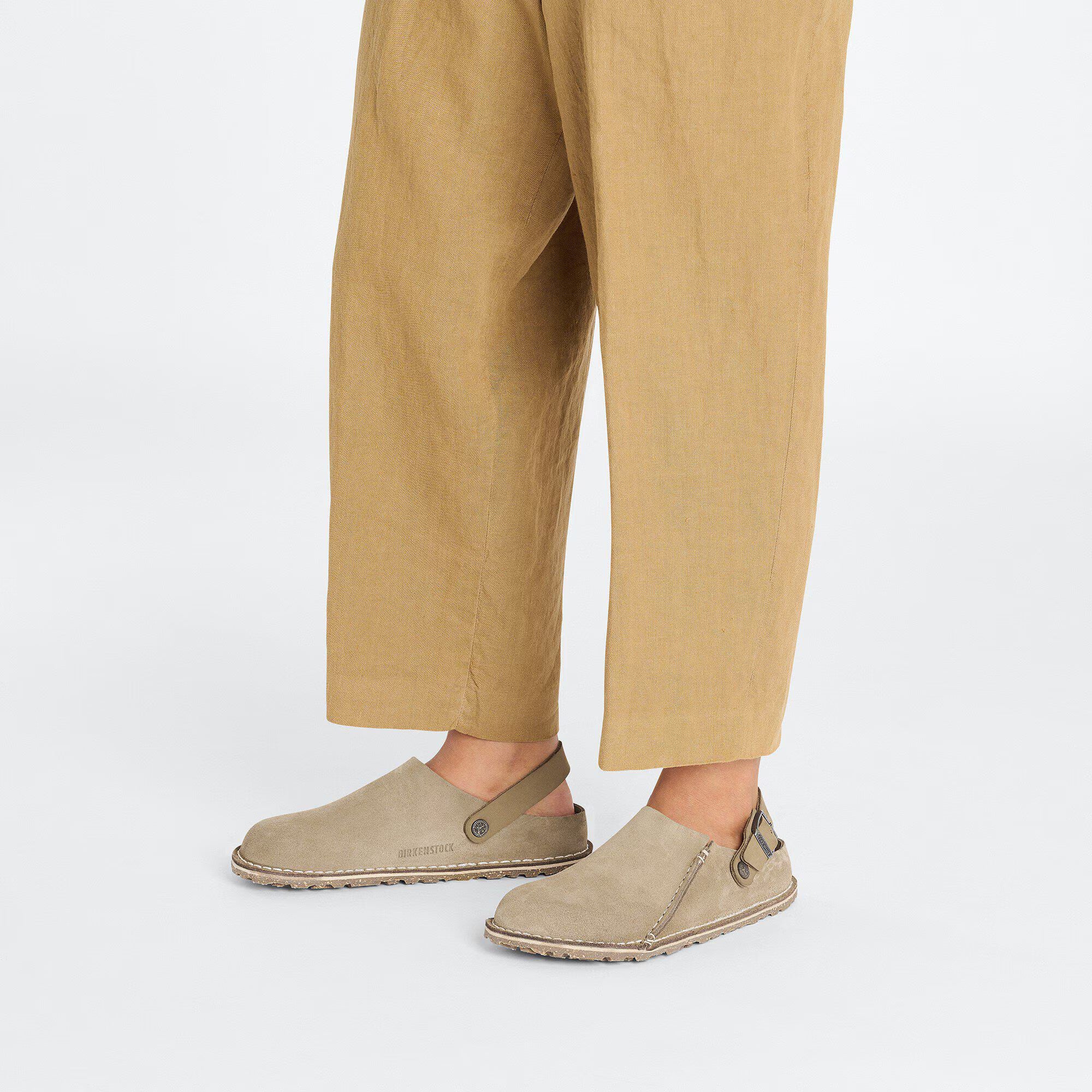 Birkenstock Lutry Premium Suede - Grey Taupe