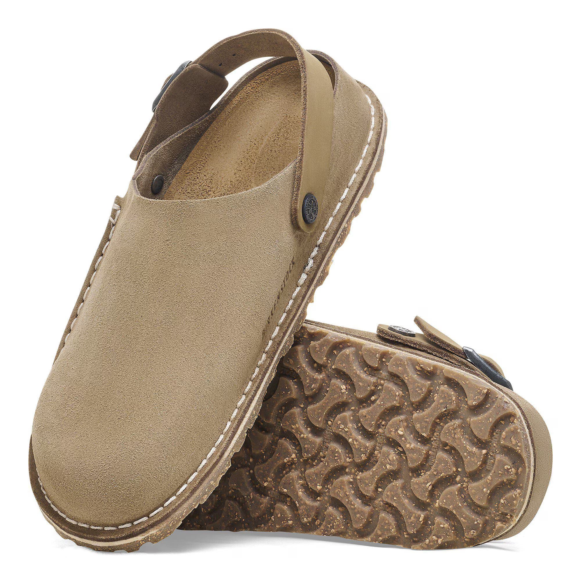 Birkenstock Lutry Premium Suede - Grey Taupe
