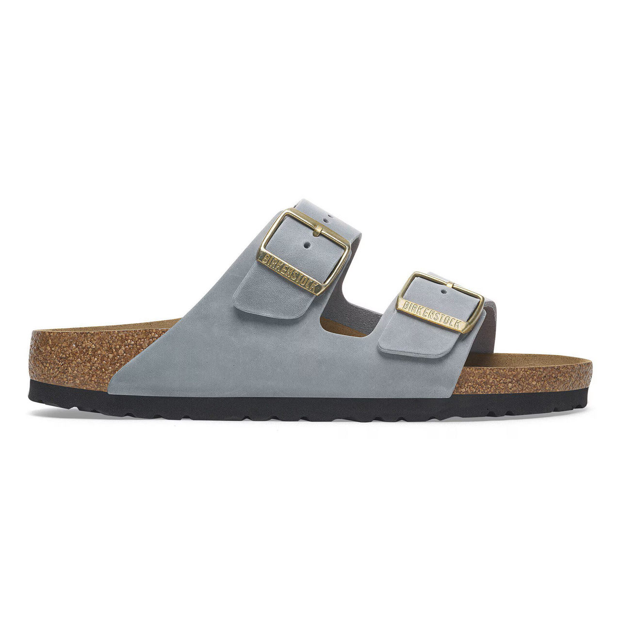 Birkenstock Arizona Oiled Leather Basalt Gray Two-Strap Sandal