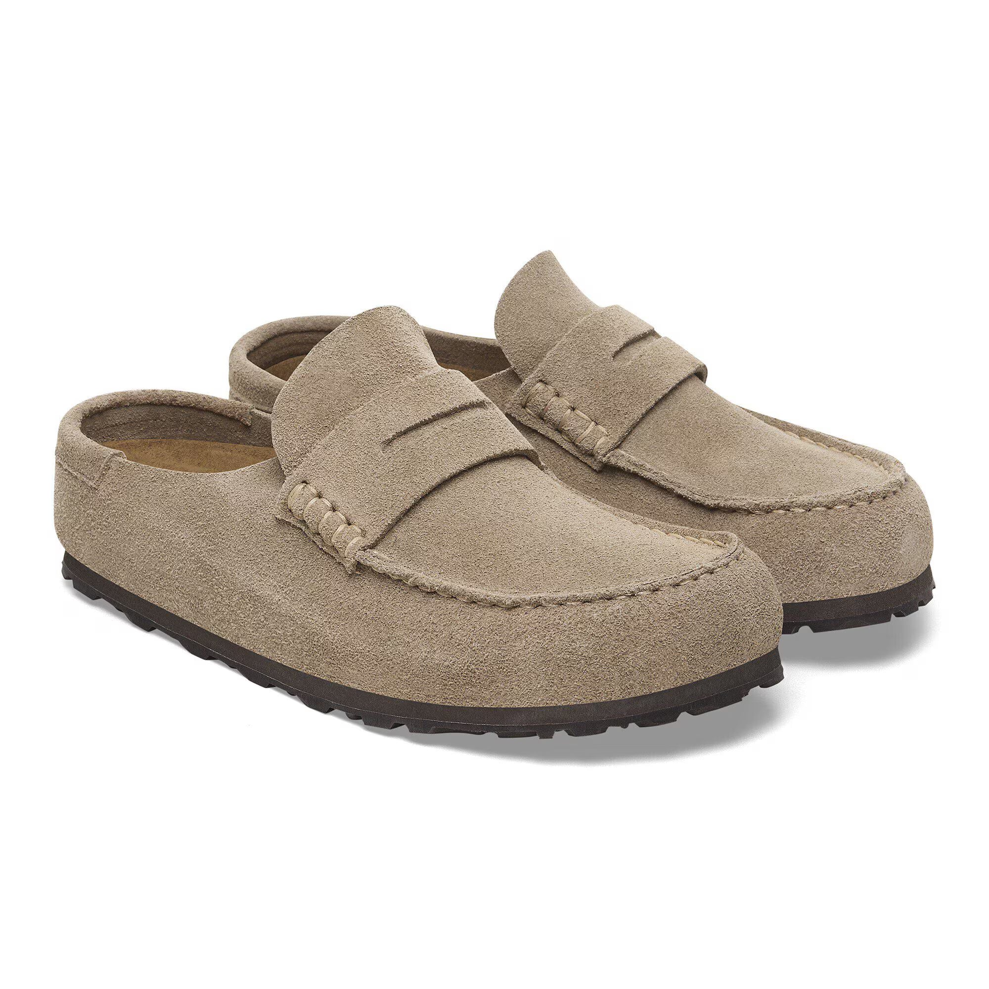 Birkenstock Naples Wrapped Loafer - Taupe Suede
