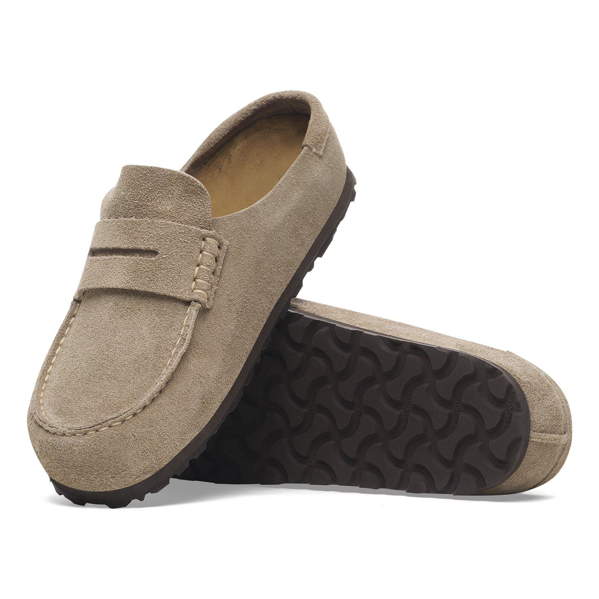 Birkenstock Naples Wrapped Loafer - Taupe Suede