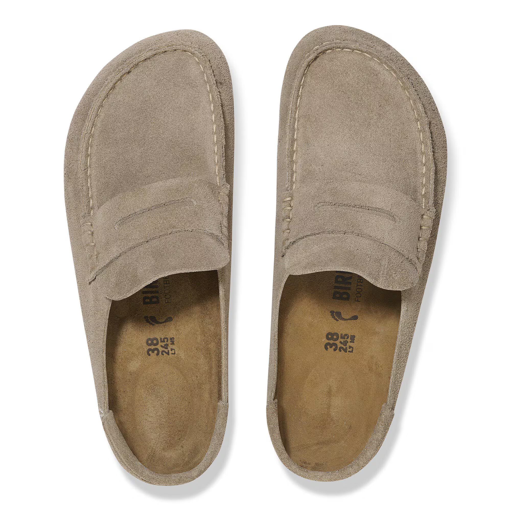 Birkenstock Naples Wrapped Loafer - Taupe Suede
