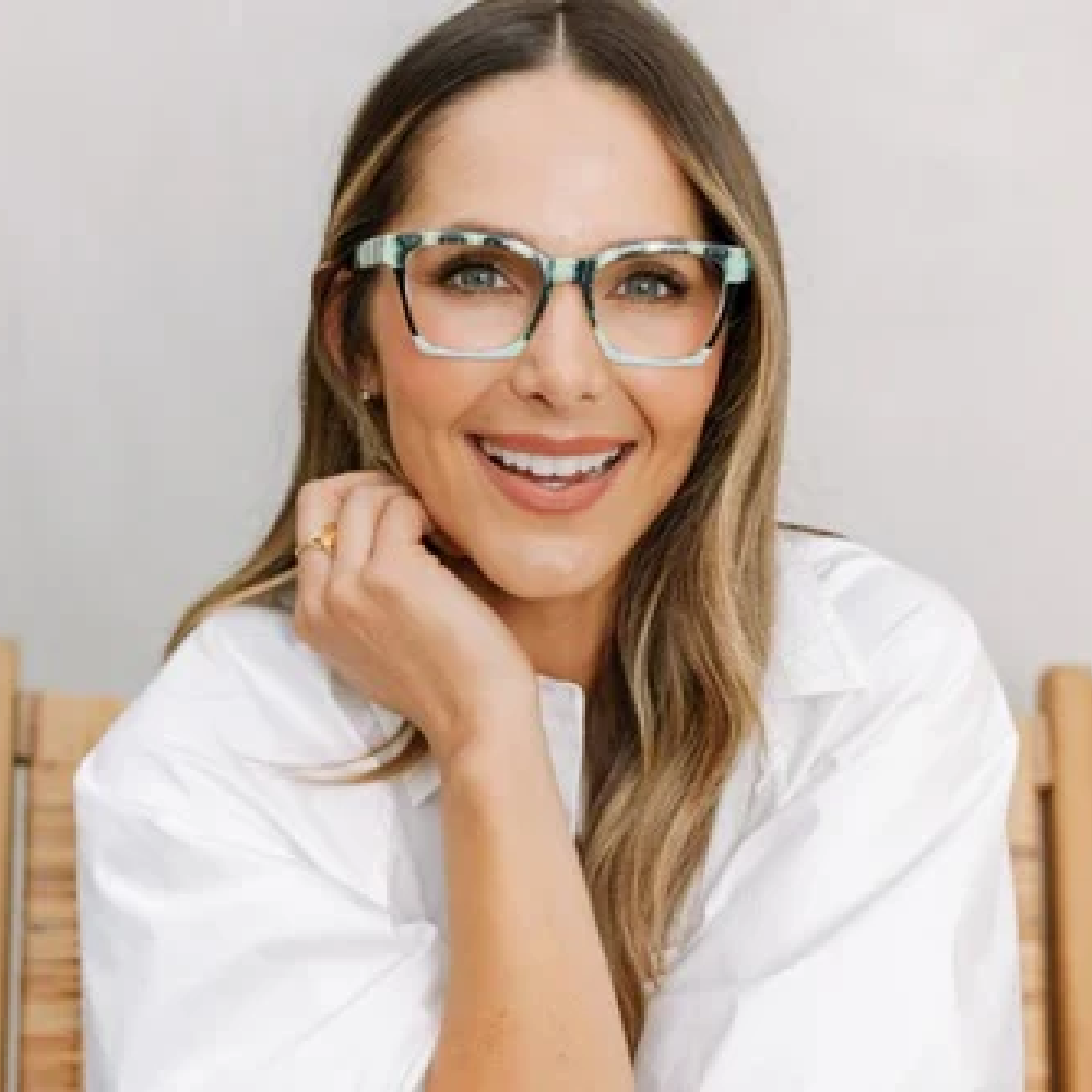 Peepers Birdie Orchid Blossom Navy Colorblock Reading Glasses