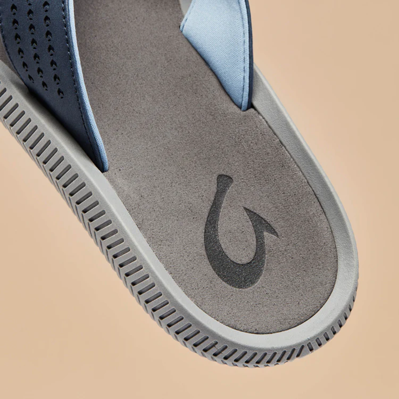 OluKai Men's Ulele Sandal - Blue Depth/Charcoal
