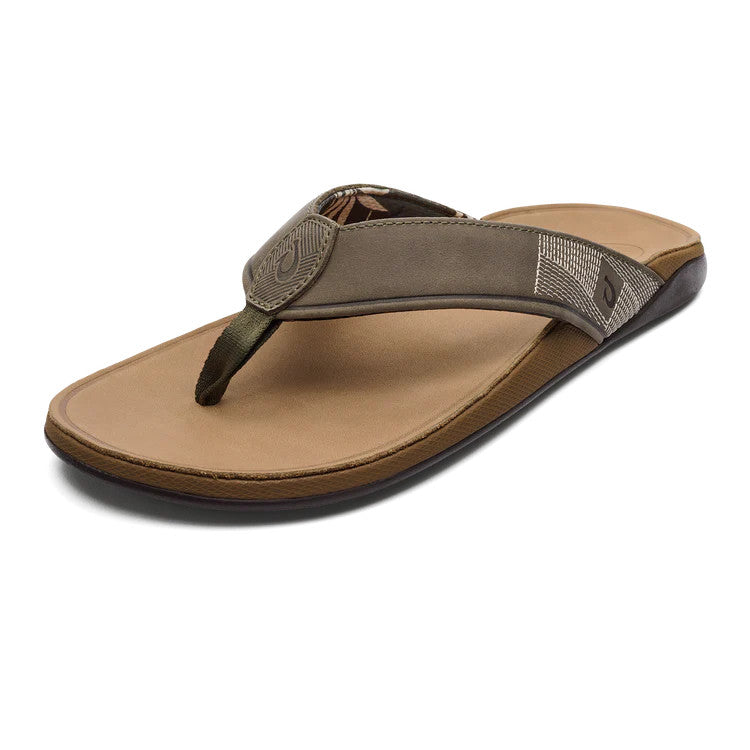 OluKai Men's Tuahine Sandal - Hunter/Golden Sand