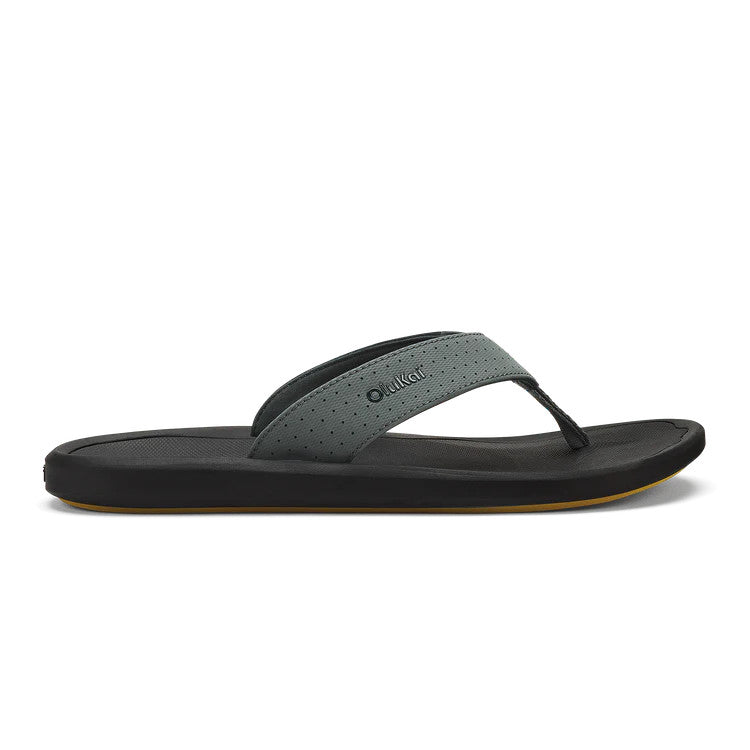 OluKai Men's Kiʻi Sandal - Rock/Lava Rock