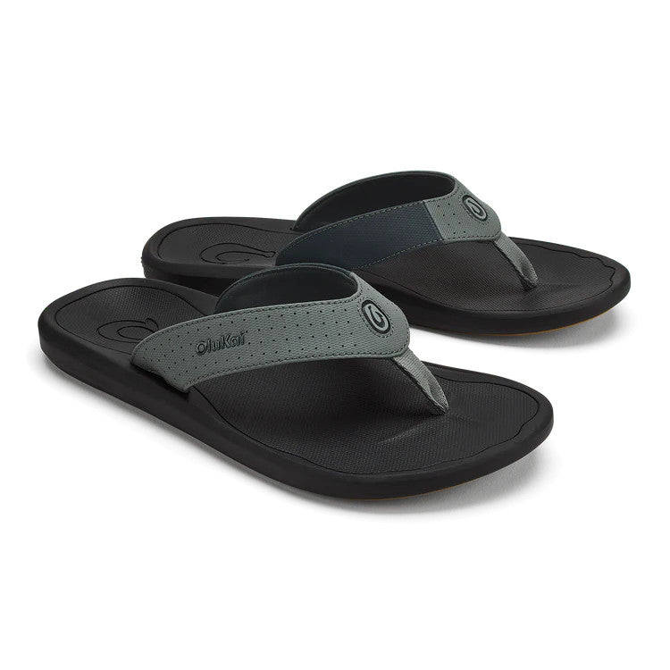 OluKai Men's Kiʻi Sandal - Rock/Lava Rock