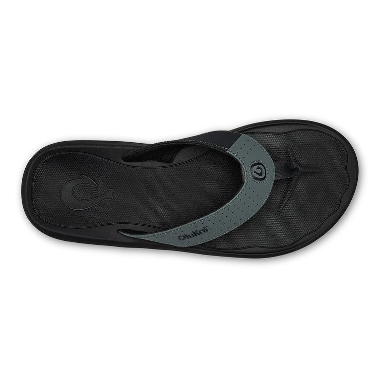 OluKai Men's Kiʻi Sandal - Rock/Lava Rock