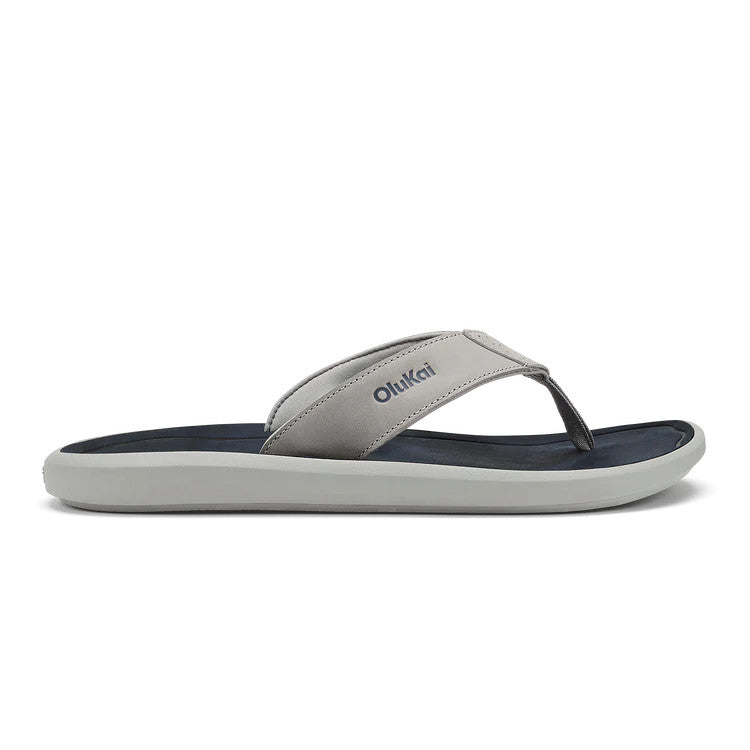 OluKai Men's Pili Sandal - Ash/Mood Indigo