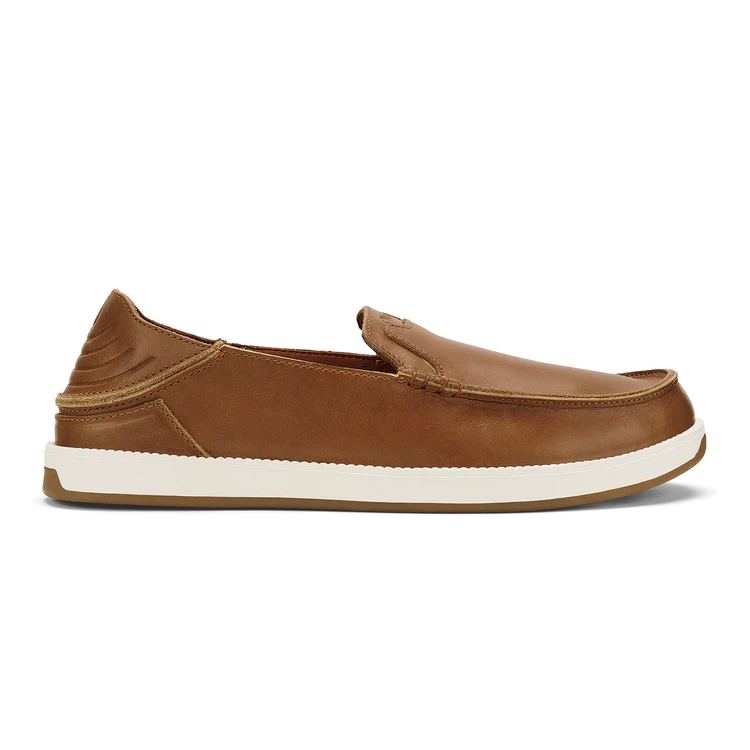 Olukai Men's Kākaha Nia Leather Slip-On Shoes