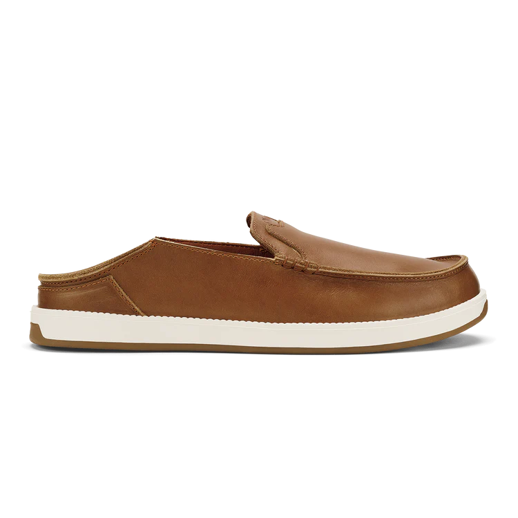 Olukai Men's Kākaha Nia Leather Slip-On Shoes