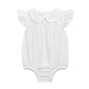Mud Pie Infant Girls White Floral Bubble