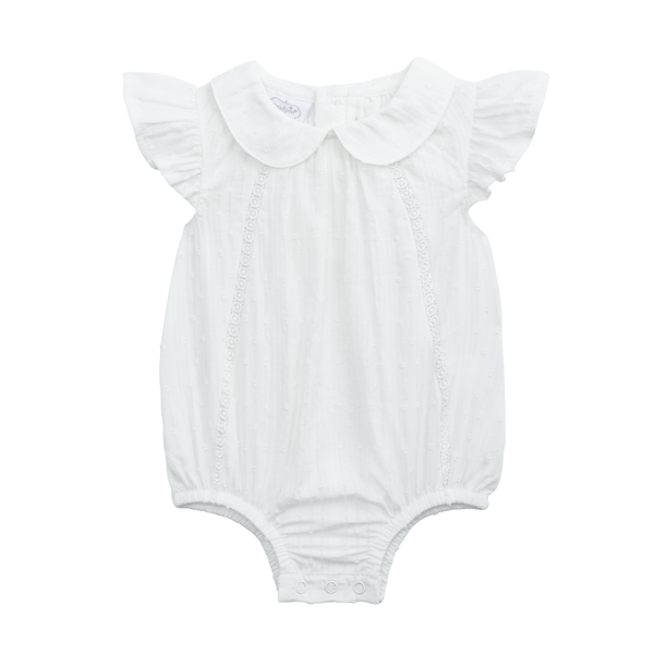 Mud Pie Infant Girls White Floral Bubble