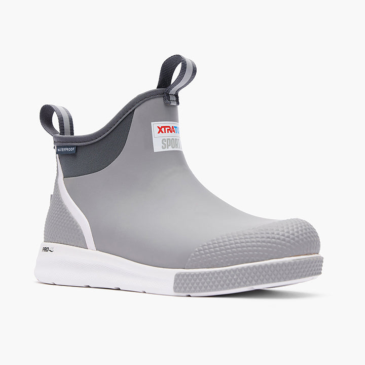 XTRATUF Men's 6 Inch Ankle Deck Boot Sport - Grey