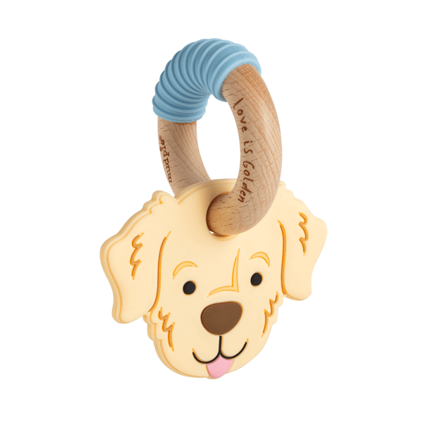 Mud Pie Light Golden Retriever Teether