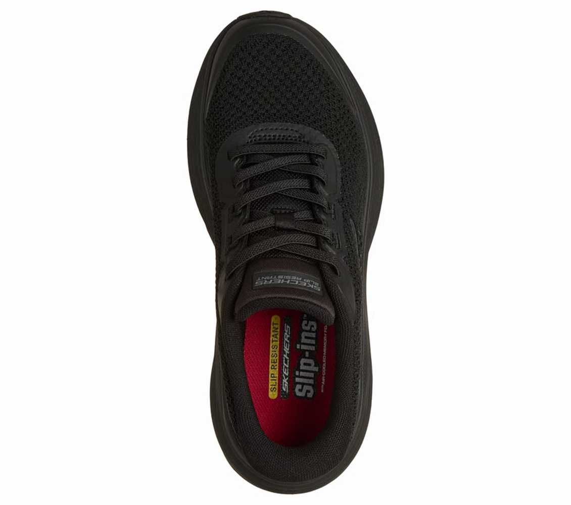 Skechers Endeavour Black Women’s Slip Resistant Athletic Walking Shoes