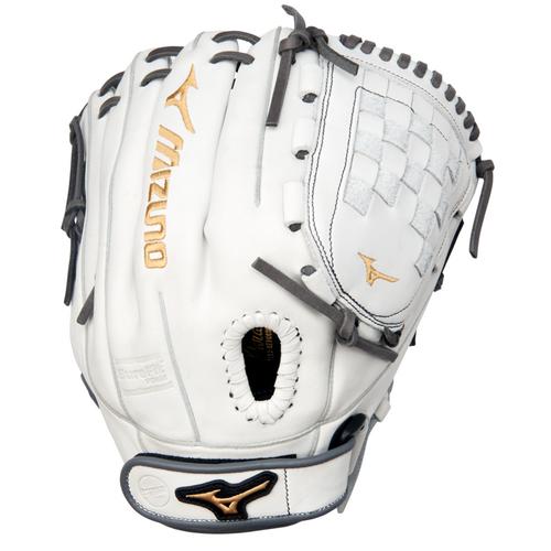 Mizuno MVP Prime GMVP1200PF4W 12" Fastpitch Softball Glove – White/Grey