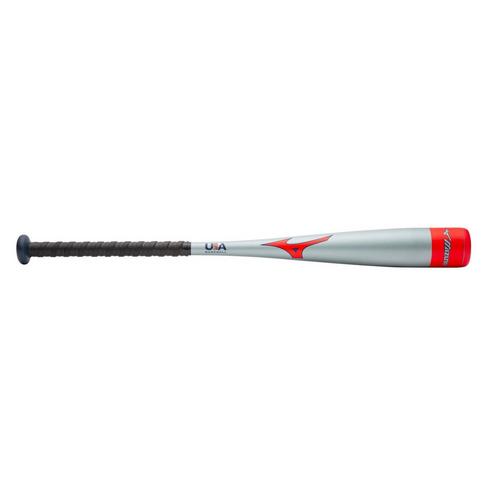 Mizuno B21-PWR Alloy -10 USA Baseball Bat – Grey/Red