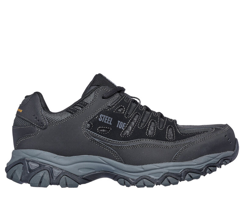 Skechers Men's Work Relaxed Fit: Cankton ST - Black/Charcoal