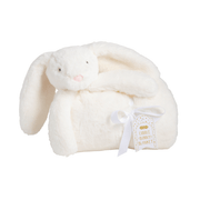 Mud Pie Ivory Plush Bunny Blanket
