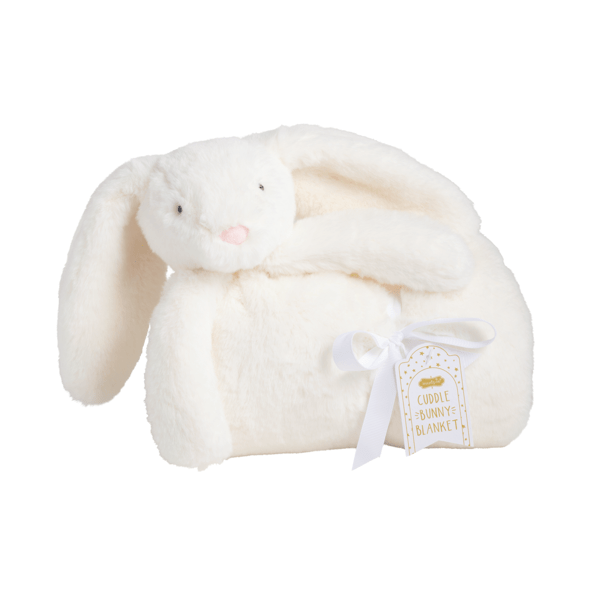 Mud Pie Ivory Plush Bunny Blanket