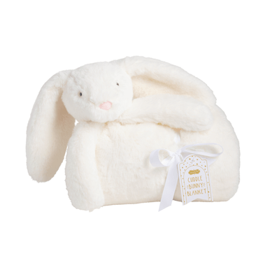 Mud Pie Ivory Plush Bunny Blanket