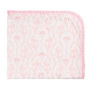 Mud Pie Toile Bow Arrival Blanket