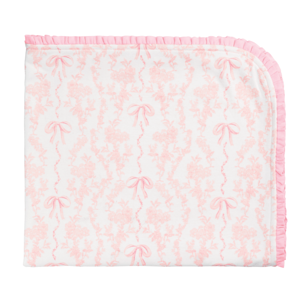 Mud Pie Toile Bow Arrival Blanket