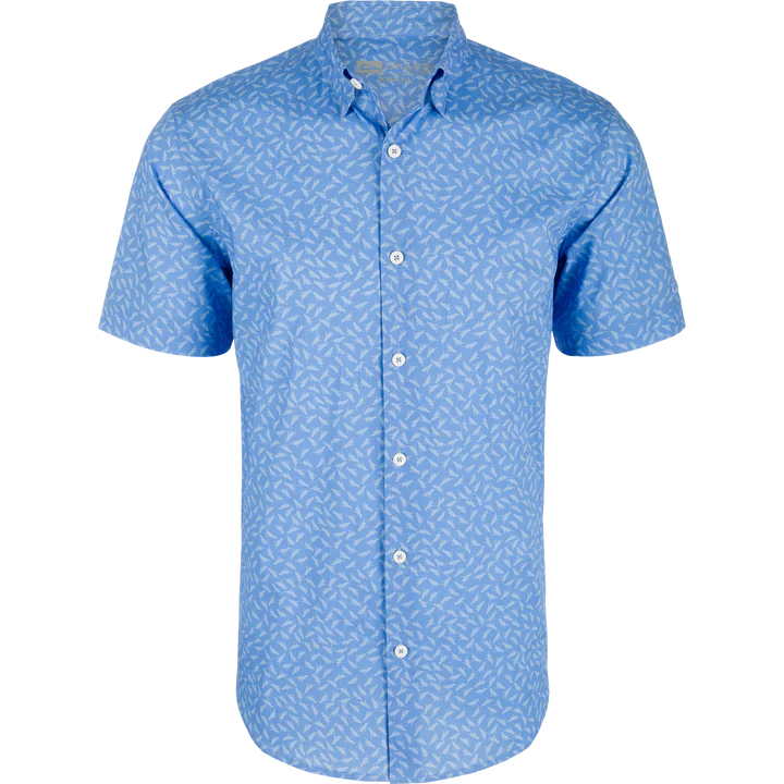 Drake Cotton Lab Print Short Sleeve Shirt