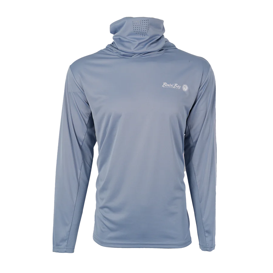 Bimini Bay Hatteras Performance Hoodie with Gaiter Featuring BloodGuard - Infinity Gray