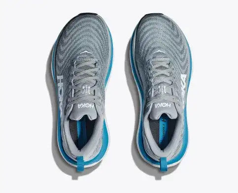 Hoka Men's Gaviota 5 Running Shoe - Limestone/Diva Blue
