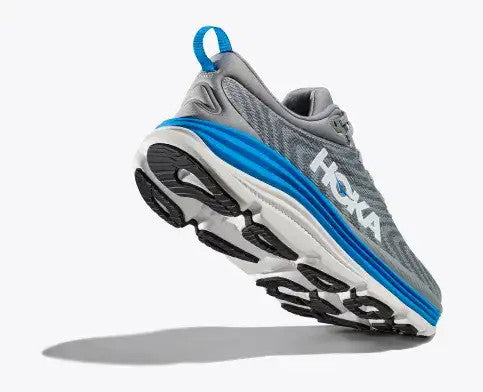 Hoka Men's Gaviota 5 Running Shoe - Limestone/Diva Blue