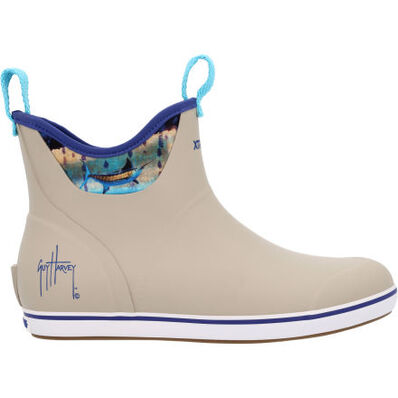 XTRATUF Men's Guy Harvey 6 Inch Ankle Deck Boot - Taupe