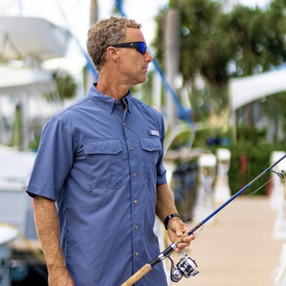 Bimini Bay Flats V Short Sleeve Fishing Shirt