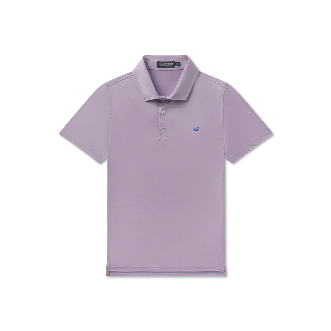 Southern Marsh Youth Bermuda Performance Polo Wellington Stripe - Lilac