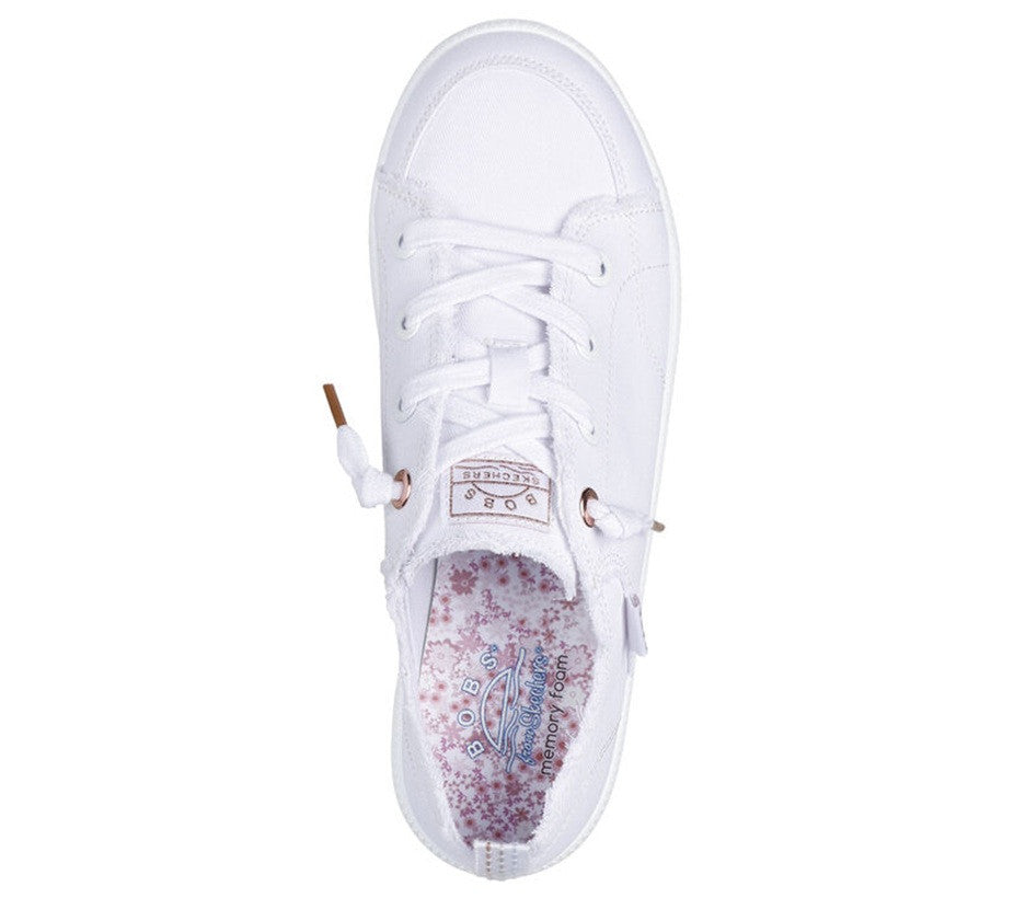 Skechers BOBS B Cute 2.0 Women's White Canvas Sneakers