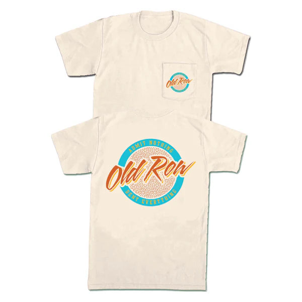 Old Row Circle Logo Pocket Tee - Ivory