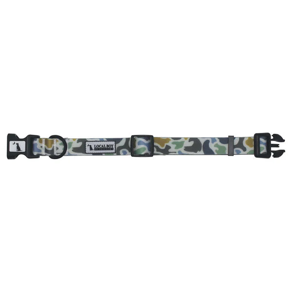 Local Boy Water Repellent Dog Collar - Localflage Bluff