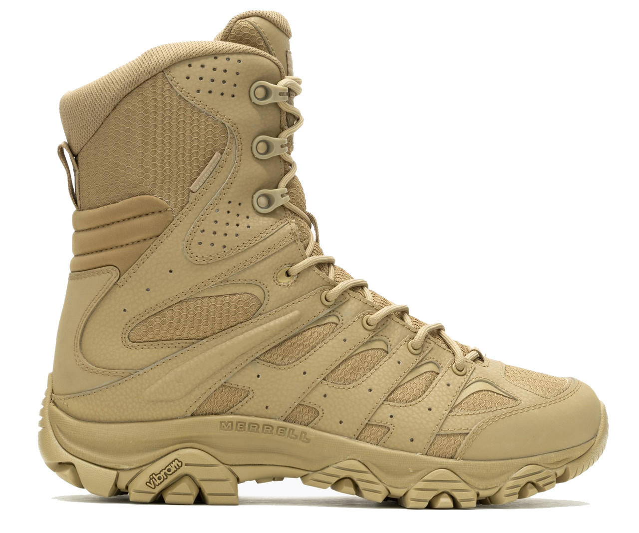 Merrell Work MOAB 3 8" Tactical Zip Waterproof Boot - Coyote