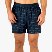 Aftco Men's Strike Print Fishing Swim Trunks