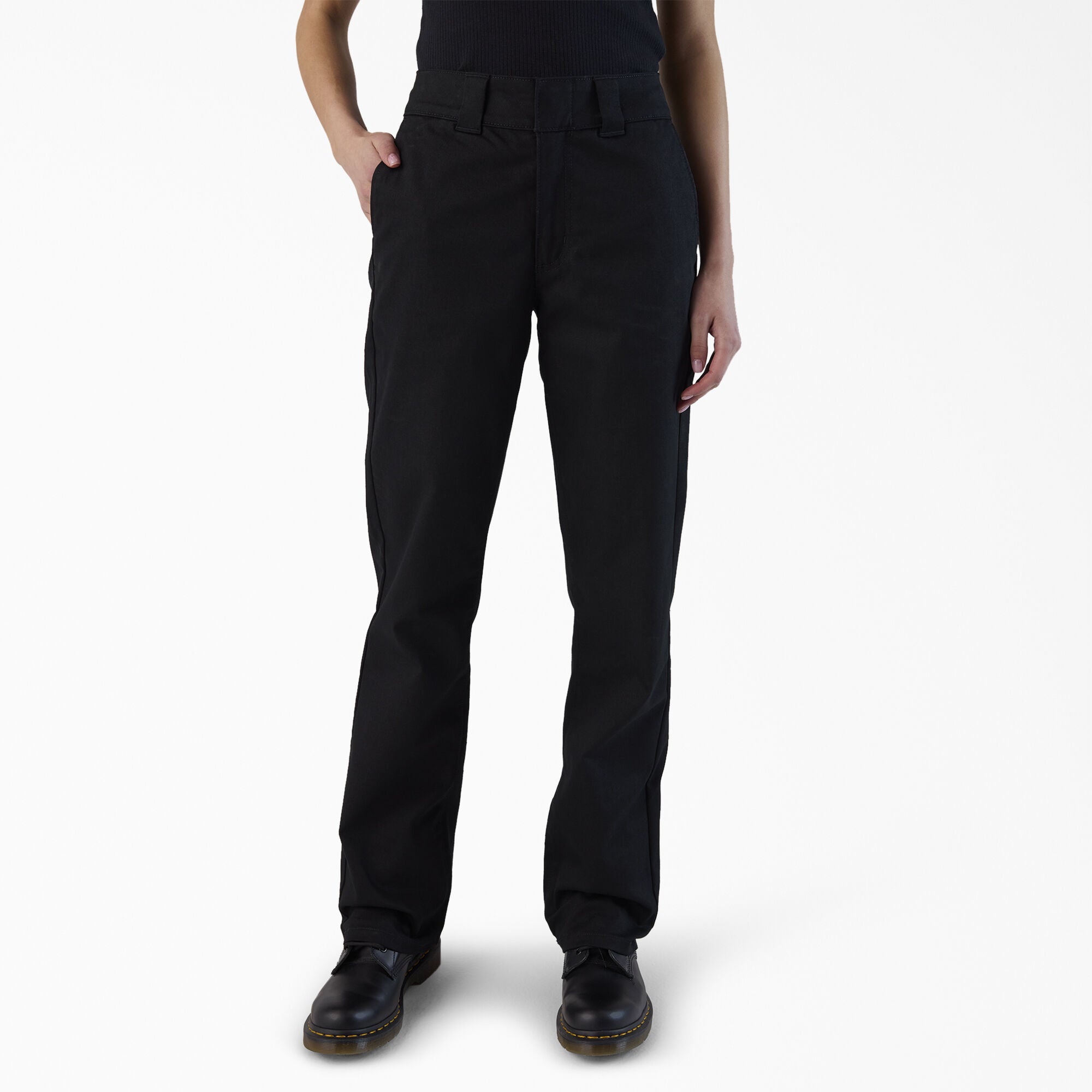 Dickies Women's Super Flex Bootcut Work Pants - Black