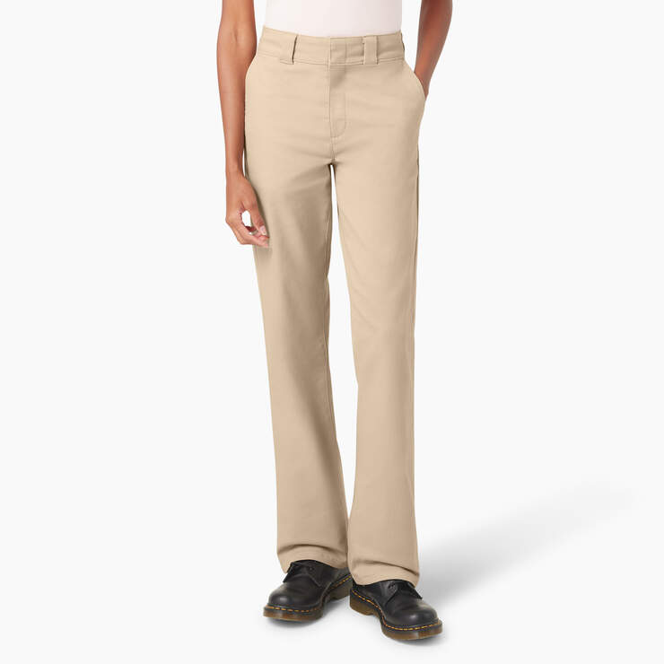 Dickies Women's Super Flex Bootcut Work Pants - Desert Sand
