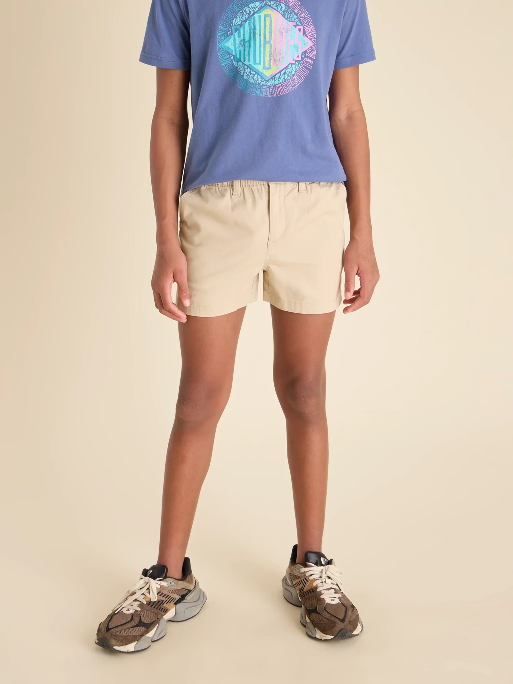 Chubbies Boys The Khakinators Originals Stretch Shorts - Light Khaki