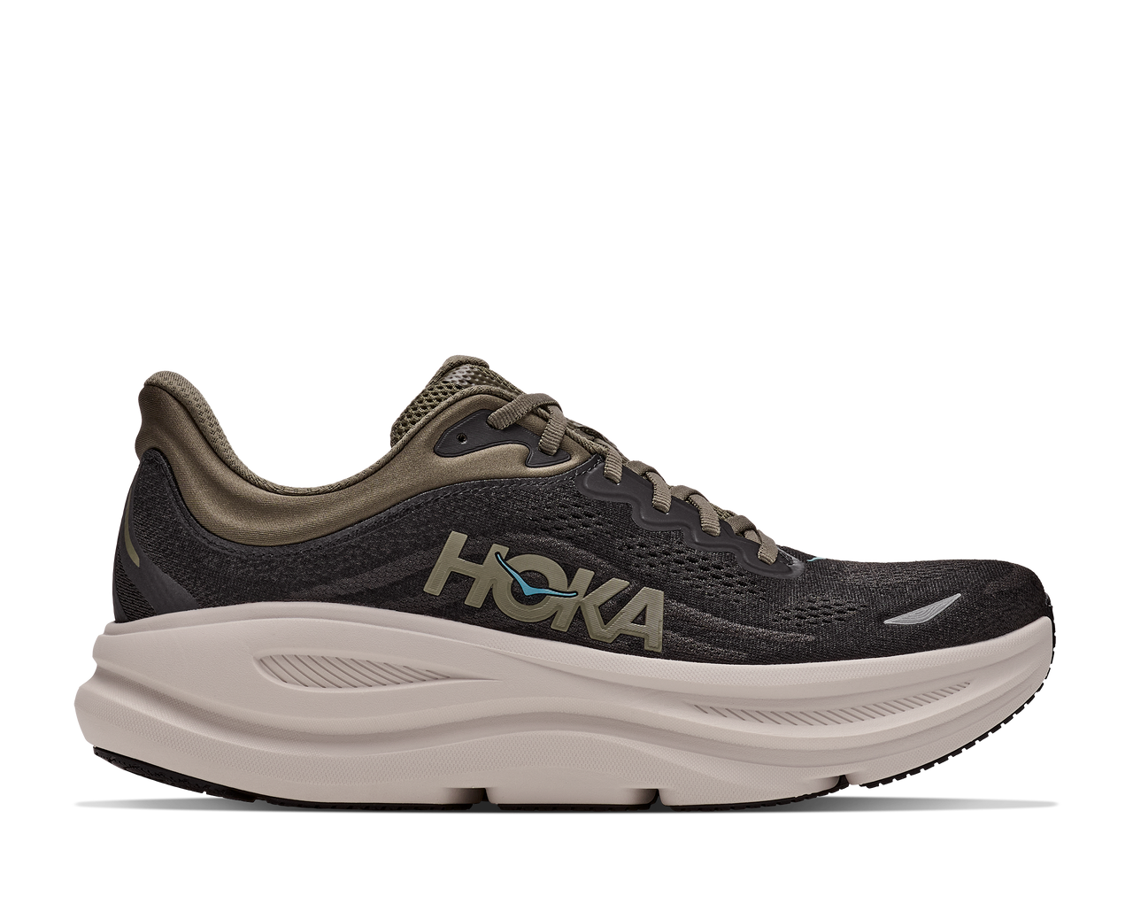 Hoka Men's Bondi 9 - Black/Vermillon