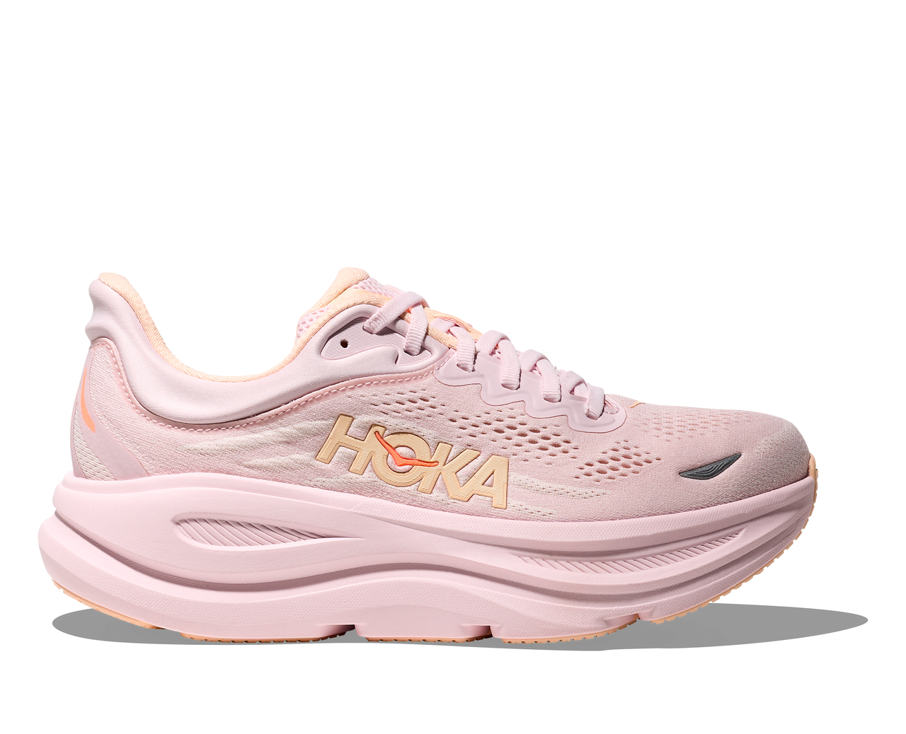 Hoka Women's Bondi 9 - Lilac Cream/Tangerine