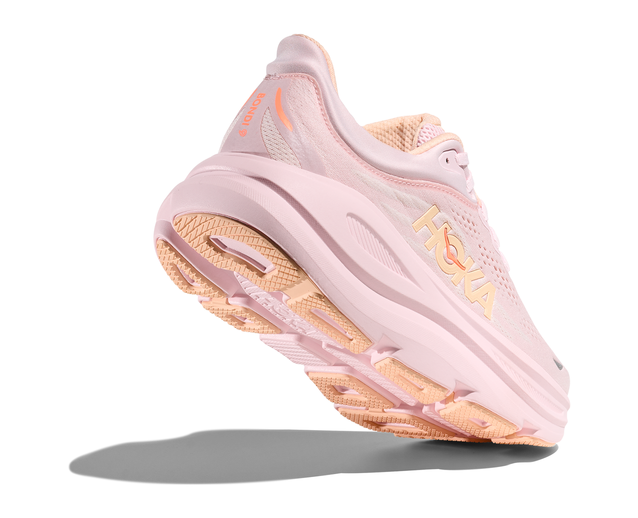 Hoka Women's Bondi 9 - Lilac Cream/Tangerine